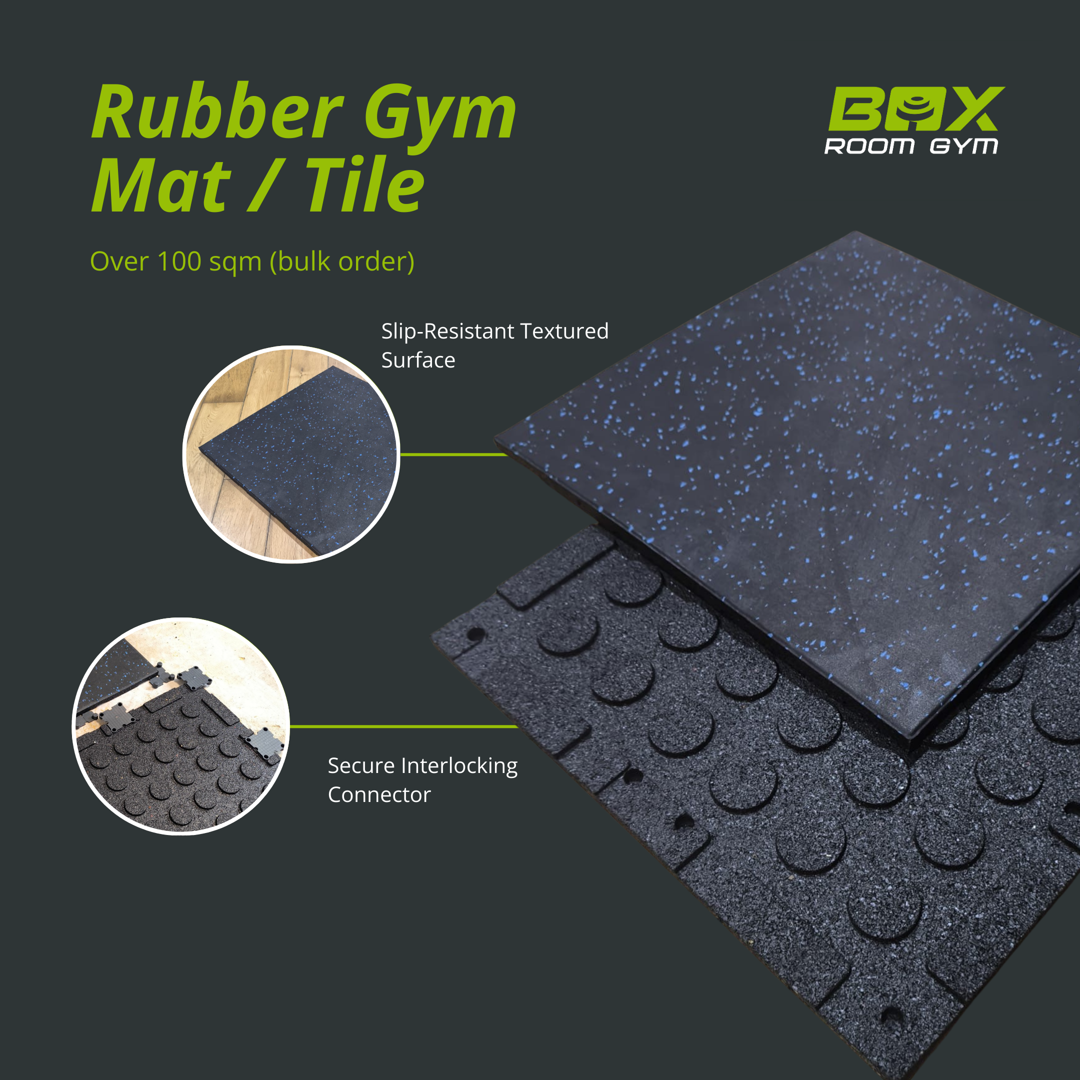 Rubber Gym Mat (over 100sqm) - Image 4