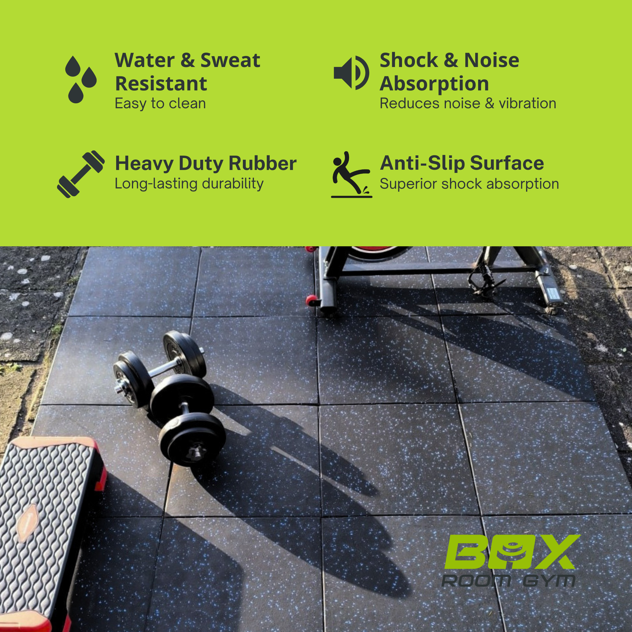 Rubber Gym Mat (over 100sqm) - Image 2