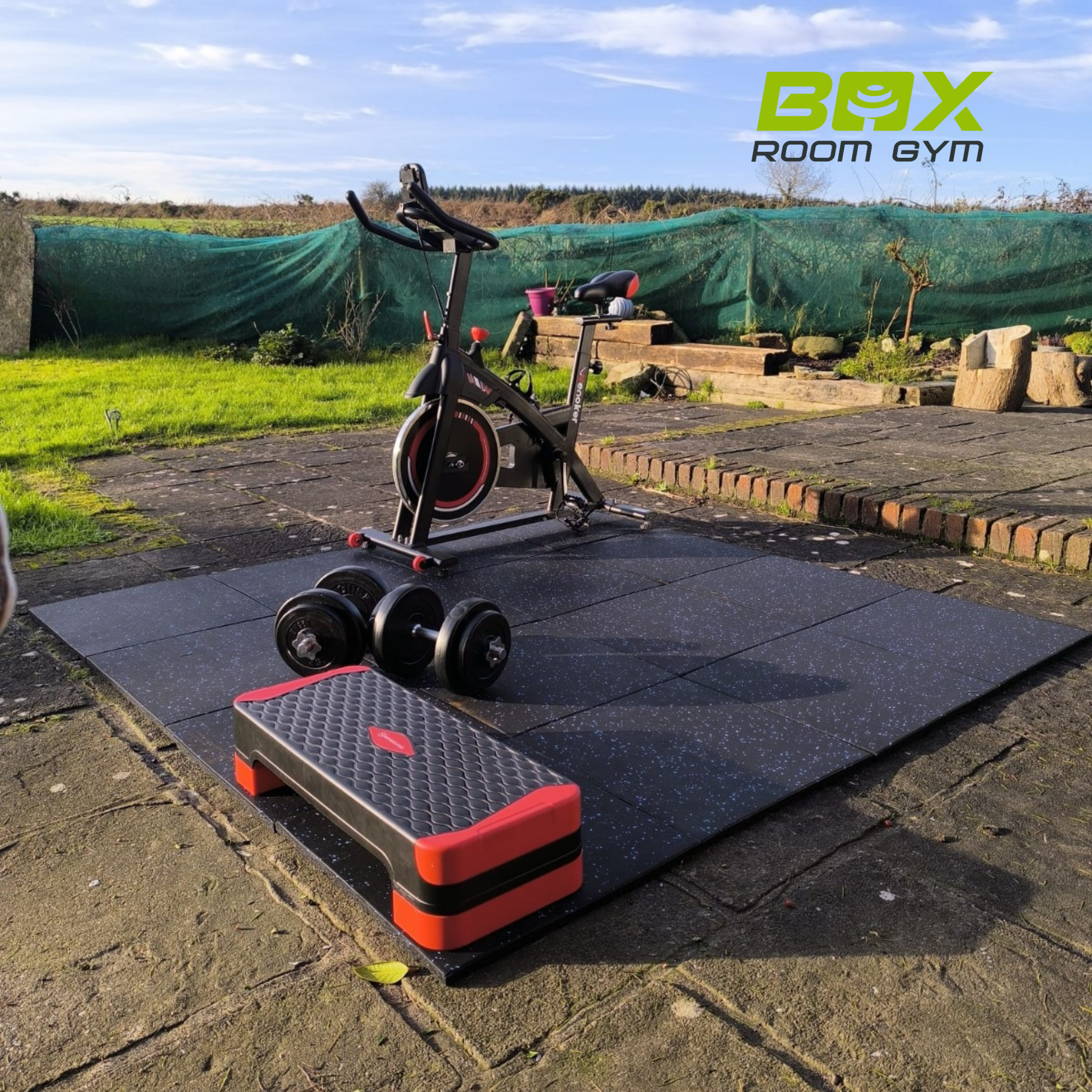 Rubber Gym Mat / Tile - 20sqm Pack - Image 2
